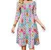 Vestido Hippie Floral Años 70