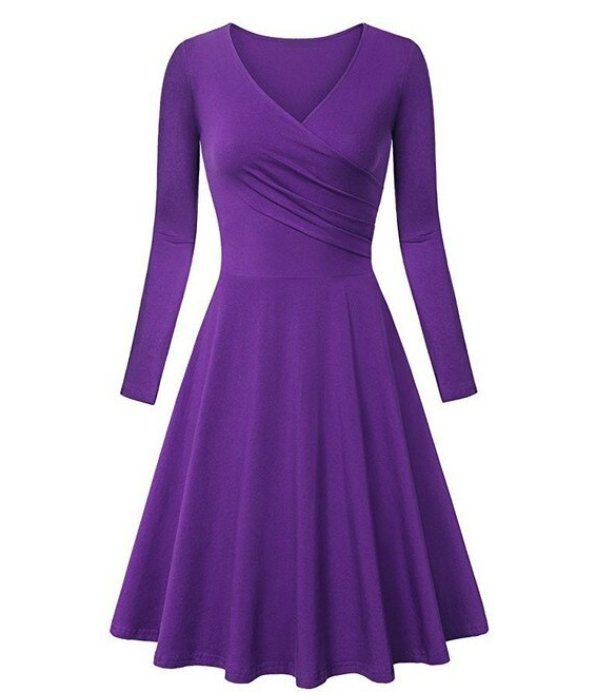 Vestido 50s Berenjena