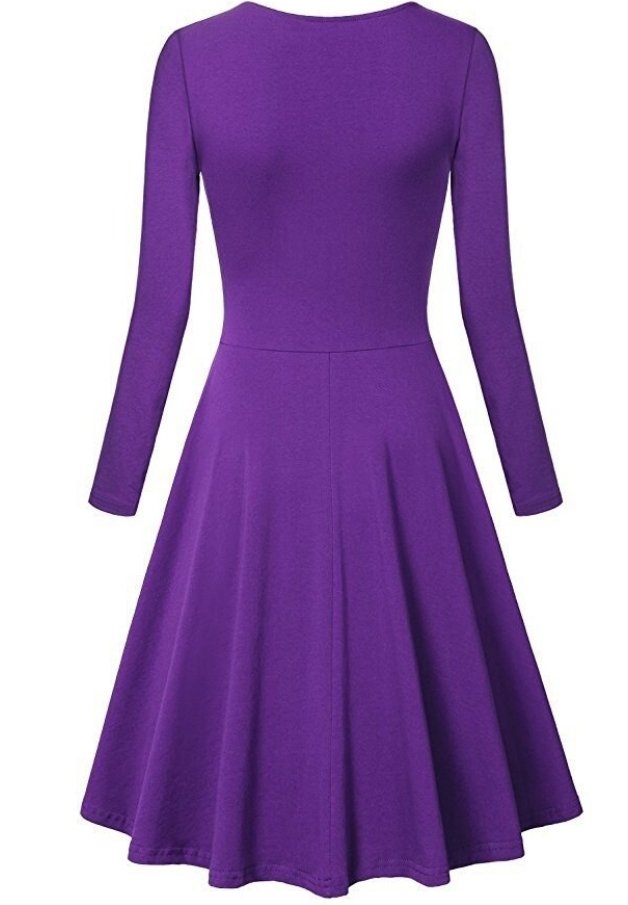 Vestido 50s Berenjena