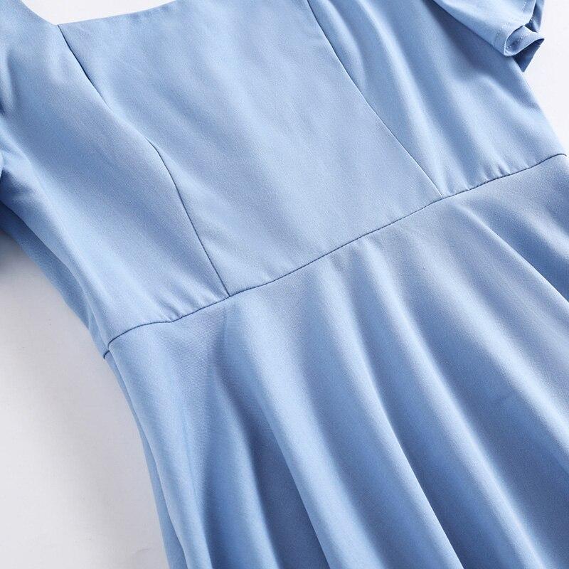 Vestido 50s Azul Pastel
