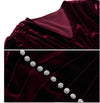 Vestido Burdeos Estilo Vintage 40s