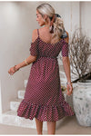 Vestido Burdeos De Época