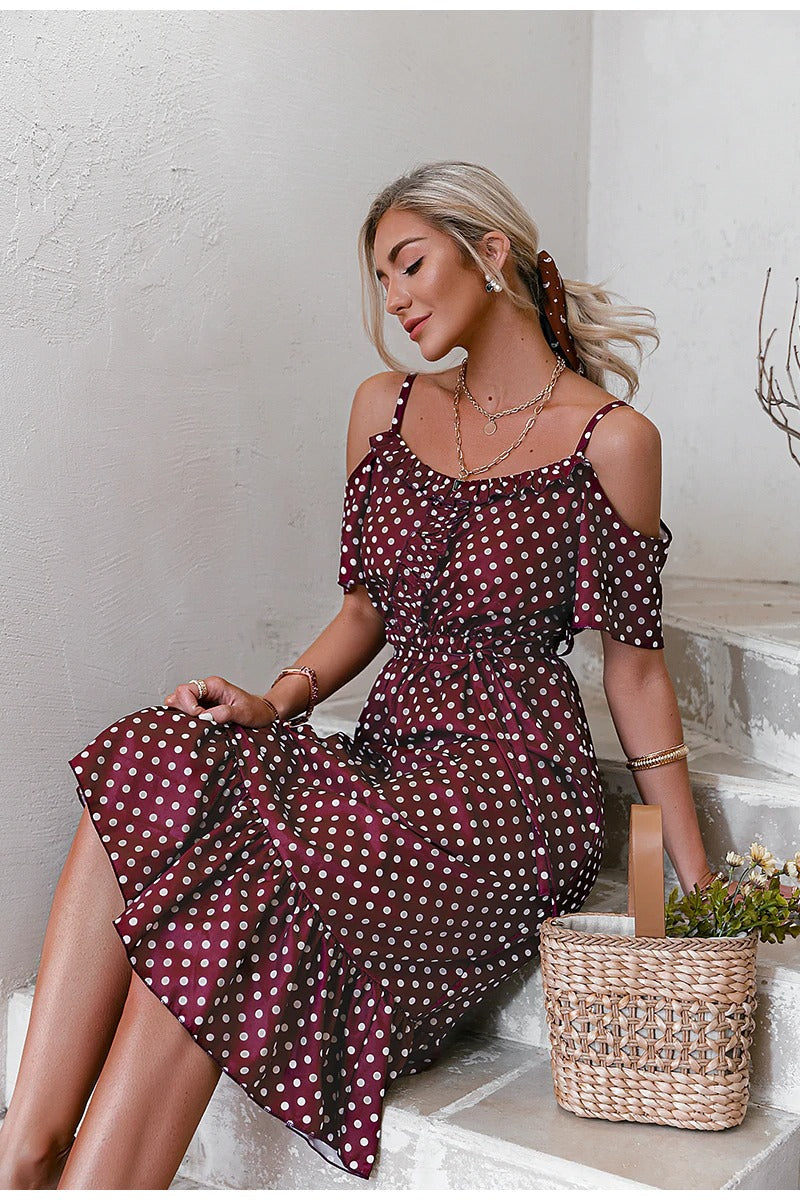 Vestido Burdeos De Época