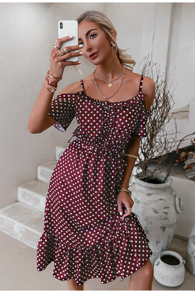 Vestido Burdeos De Época