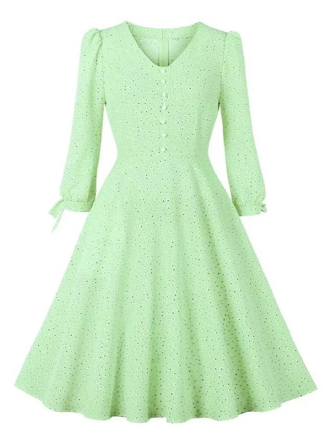 Vestido Botones Vintage