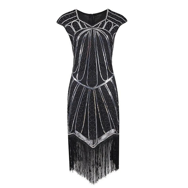 Vestido Charleston 1920 Plata