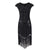Vestido Charleston 20s Negro