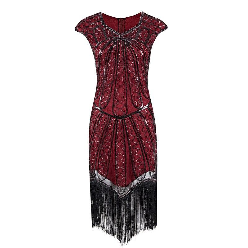 Vestido Charleston 20s Rojo