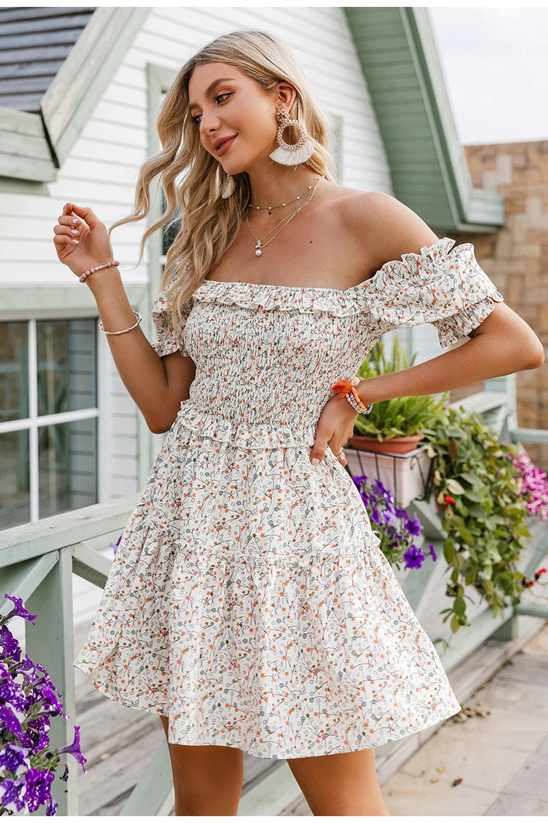 Vestido Vintage Escote Cuadrado