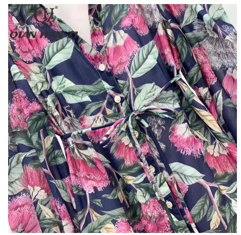 Vestido Mini Flores Años 40