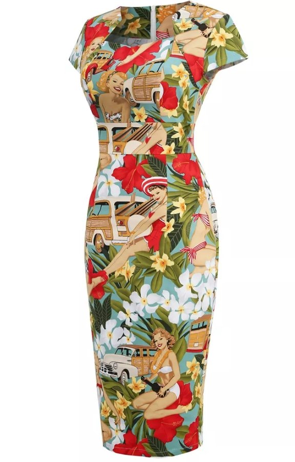 Vestido Lápiz Años 60