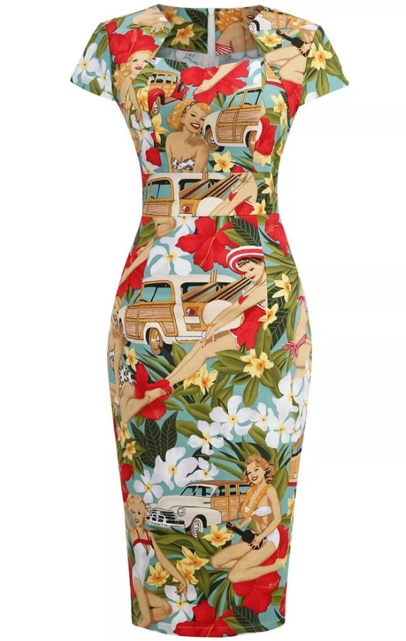 Vestido Lápiz Años 60