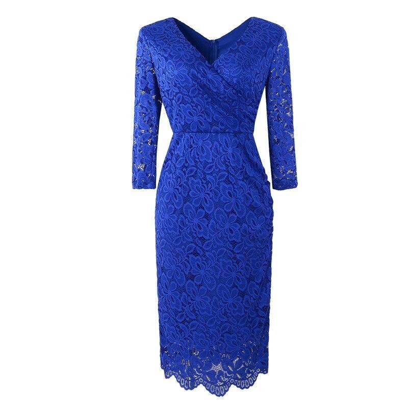 Vestido Lápiz Vintage 50s Azul