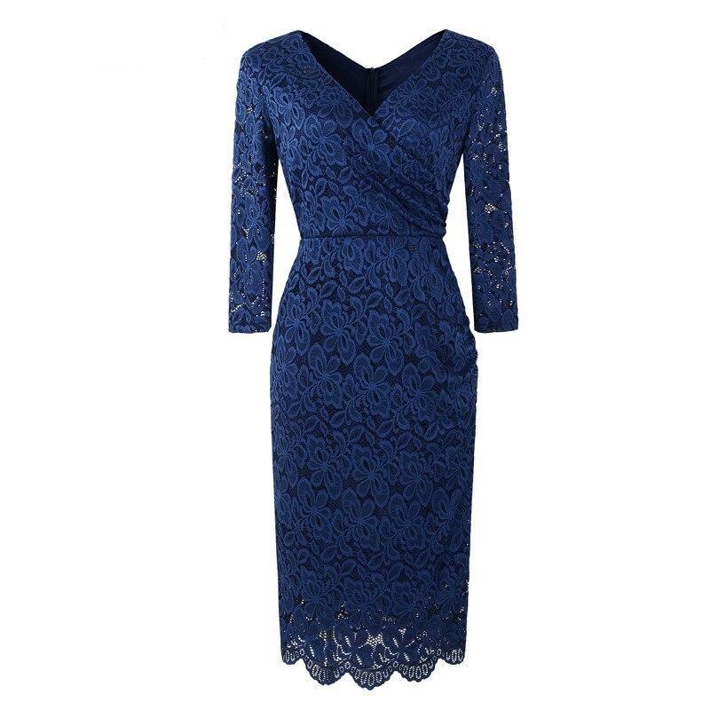 Vestido Lápiz Vintage 50s Marino