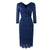 Vestido Lápiz Vintage 50s Marino