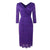 Vestido Lápiz Vintage 1950s Púrpura