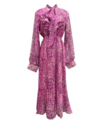 Vestido De Ceremonia Rosa Floral Vintage