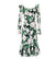 Vestido Ceremonia Vintage Floral Verde
