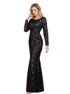 Vestido De Noche Elegante - Gatsby Negro