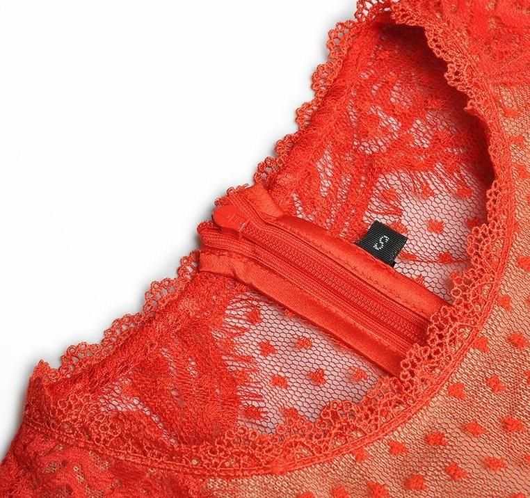 Vestido De Noche Rojo De La Vendimia