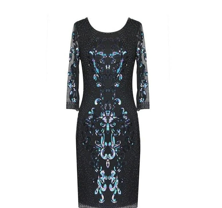 Vestido De Noche Estilo Gatsby Negro