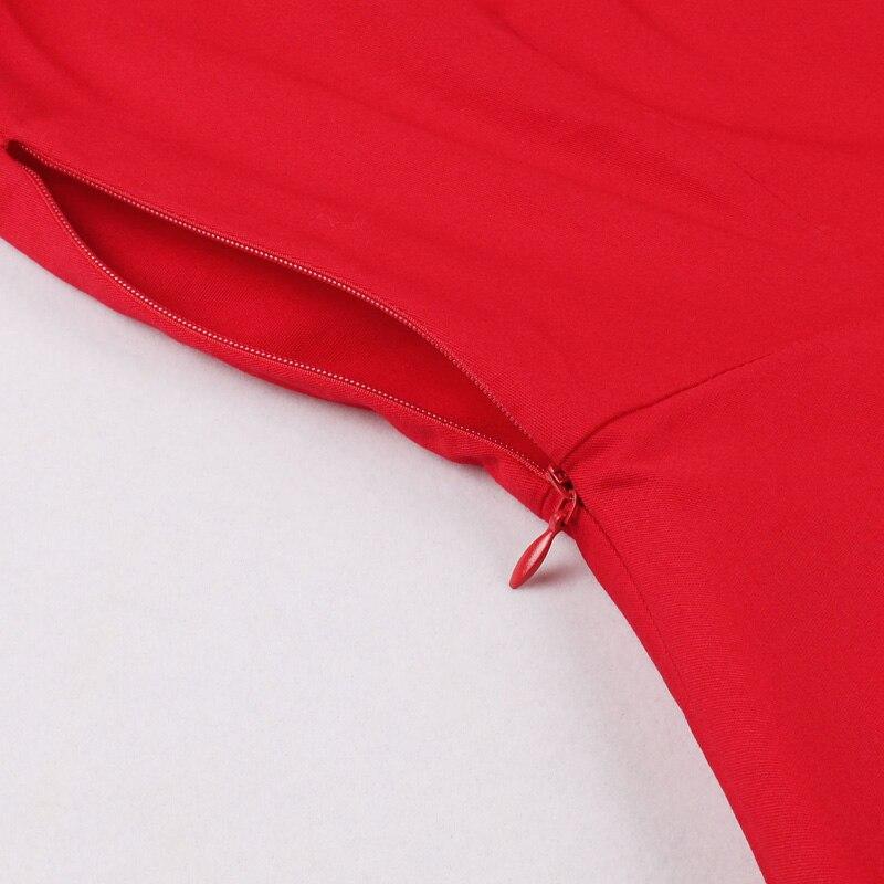 Vestido De Noche Rojo Rockabilly Vintage