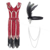 Vestido 20s 30s Rojo