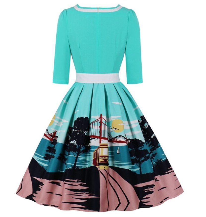 Vestido Años 50 San Francisco Talla Grande