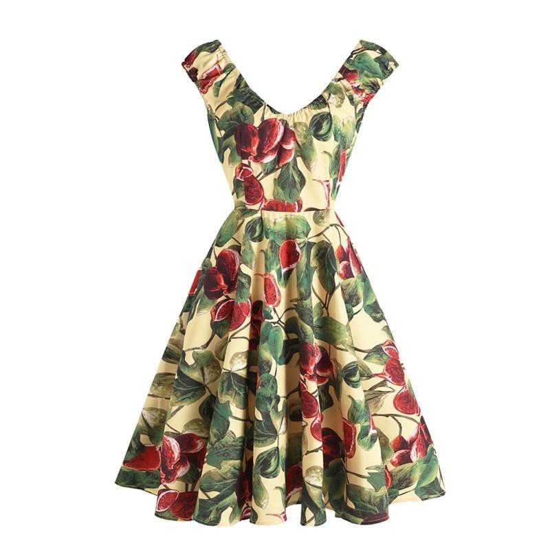 Vestido Sin Espalda De Los Años 50