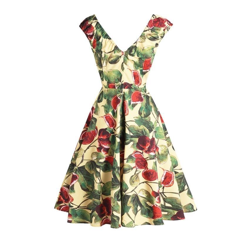 Vestido Sin Espalda De Los Años 50