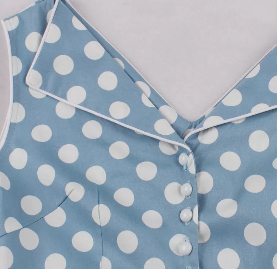 Vestido De Verano De Los Años 50