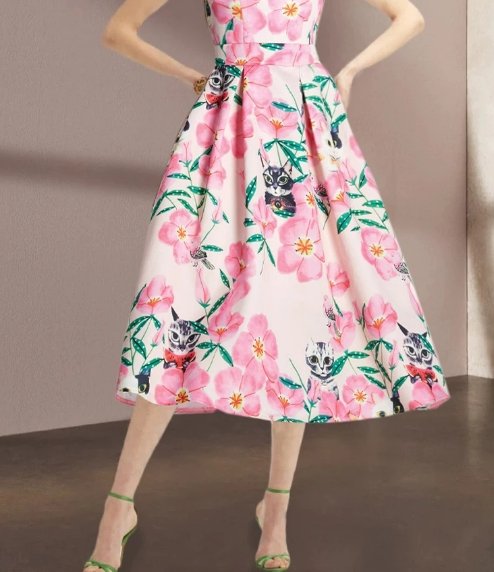 Vestido De Verano Vintage Para Mujer