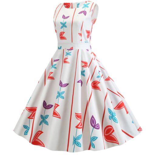 Vestido Sencillo De Los Años 50