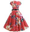 Vestido Acampanado Vintage Artístico