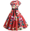Vestido Acampanado Vintage Artístico