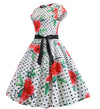 Vestido Vintage Acampanado Amapolas
