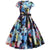 Vestido Vintage De Vuelo Con Flores Pastel