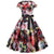 Vestido De Flores De Los Años 50