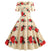 Vestido Vintage Flare Flores Amarillas