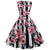 Vestido Rosas Vintage Evasé