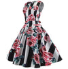 Vestido Rosas Vintage Evasé
