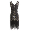 Vestido Negro De Los Años 20 Para Mujer