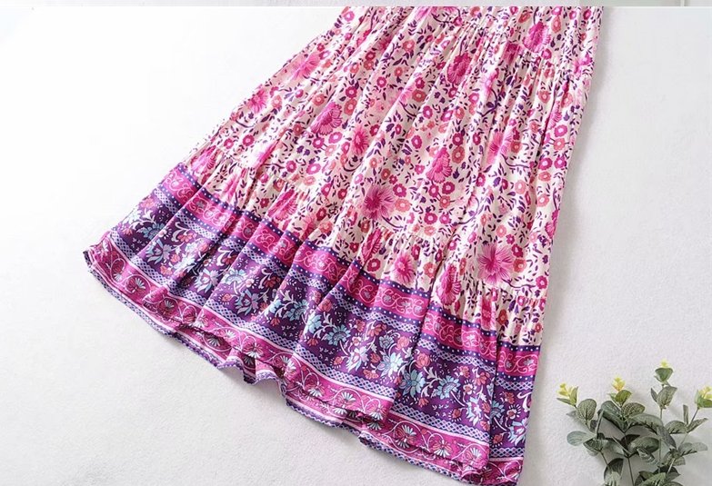 Vestido De Festival Hippie De Los Años 70