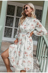 Vestido Flor Rosa Vintage
