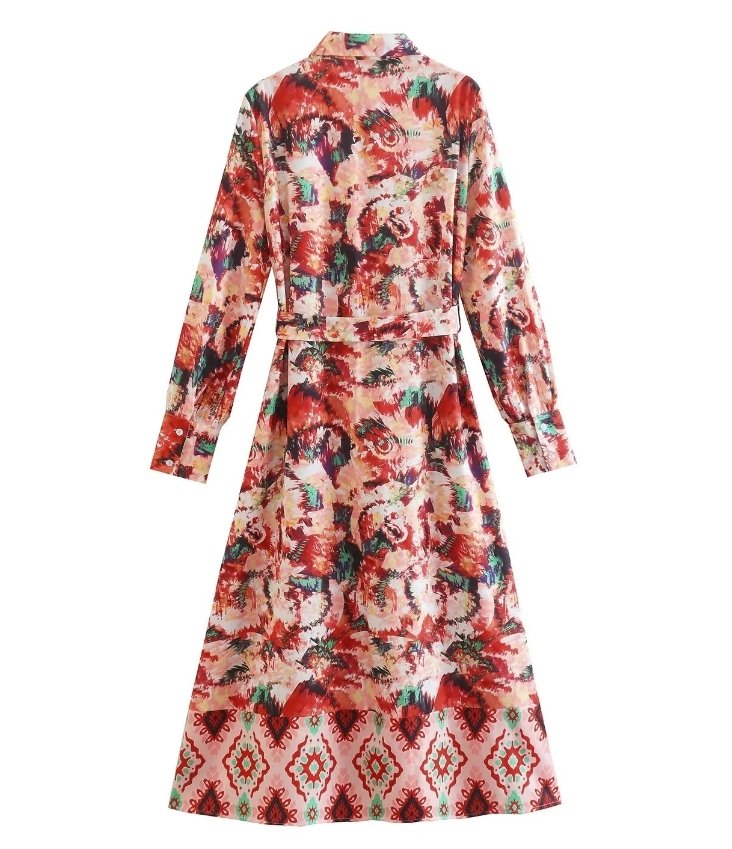 Vestido Fluido De La Ciudad De Los Años 70