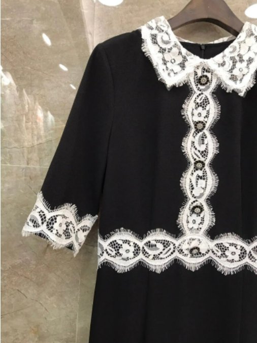 Vestido Tubo Vintage Negro