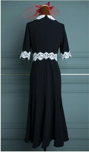 Vestido Tubo Vintage Negro