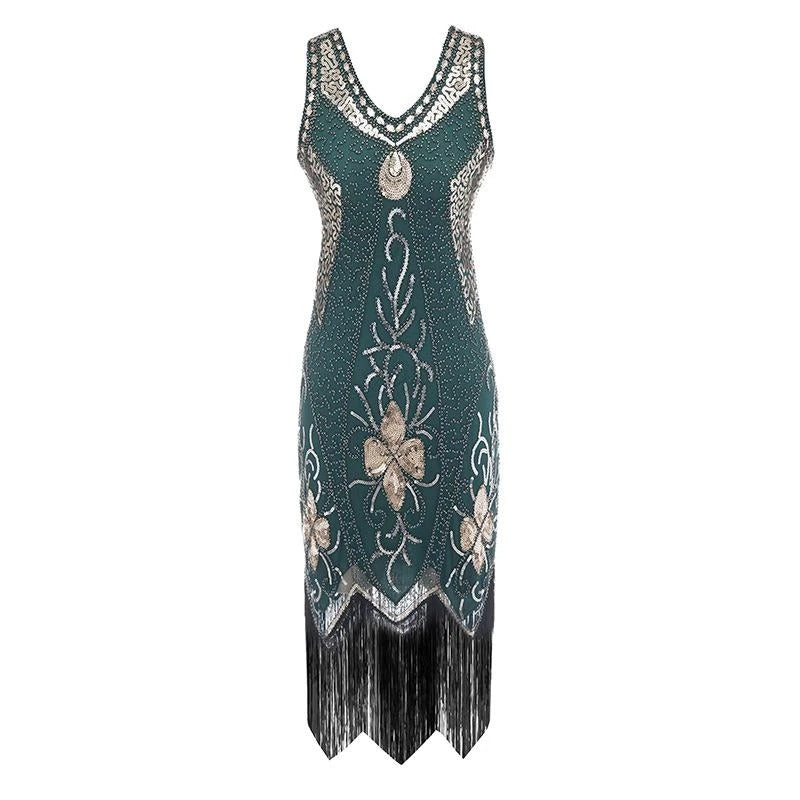 Vestido Gatsby - Verde Charleston