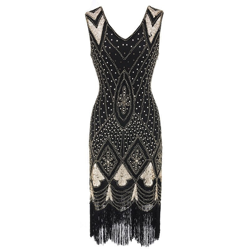 Vestido Gatsby Chic Negro