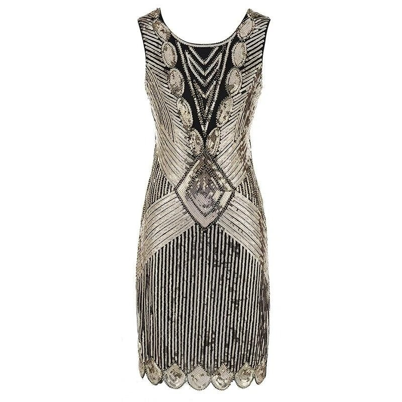 Vestido Gatsby Corto Marfil